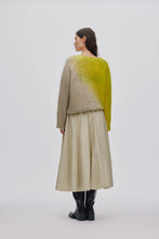 Load image into Gallery viewer, JASMIN Cross dye boxy sweater, Limeade pelican combo

