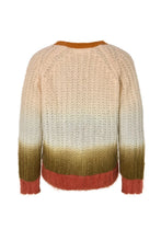 Load image into Gallery viewer, JASMIN Faded knit boxy sweater, Rust combo

