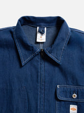 Load image into Gallery viewer, Jimmy Utility Denim Zip Jacket Blue
