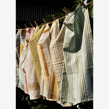 Load image into Gallery viewer, Checked kitchen towel, Yellow/lilac
