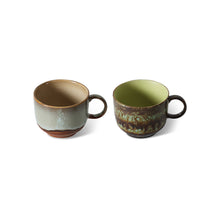 Load image into Gallery viewer, 70s ceramics tea cups odyssey (set of 2)
