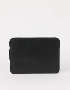Laptop Sleeve 14" Black Classic Leather
