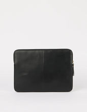 Load image into Gallery viewer, Laptop Sleeve 14&quot; Black Classic Leather
