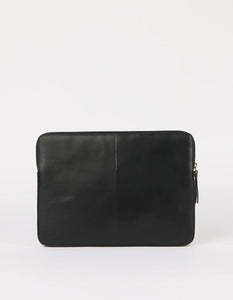 Laptop Sleeve 14" Black Classic Leather