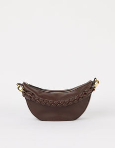 Leo Twisted Handle Chocolate Soft Grain Leather