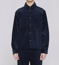 Load image into Gallery viewer, Leon Overshirt Dark navy corduroy
