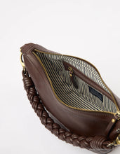 Load image into Gallery viewer, Leo Twisted Handle Chocolate Soft Grain Leather
