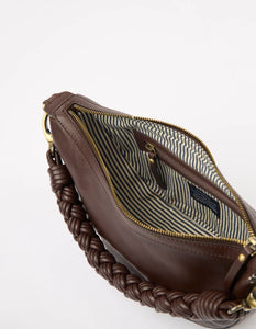 Leo Twisted Handle Chocolate Soft Grain Leather