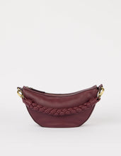 Load image into Gallery viewer, Leo Twisted Handle Dark Cherry Soft Grain Leather
