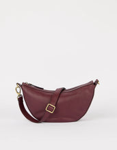 Load image into Gallery viewer, Leo Twisted Handle Dark Cherry Soft Grain Leather
