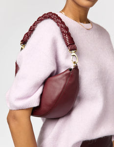 Leo Twisted Handle Dark Cherry Soft Grain Leather