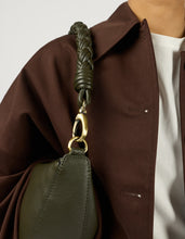 Laden Sie das Bild in den Galerie-Viewer, Leo Midi Twisted Handle, Moss Soft Grain Leather
