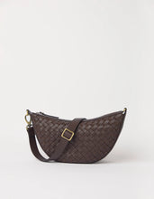 Load image into Gallery viewer, Leo Midi, Chocolate Woven Soft Grain Leather
