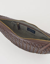 Load image into Gallery viewer, Leo Midi, Chocolate Woven Soft Grain Leather
