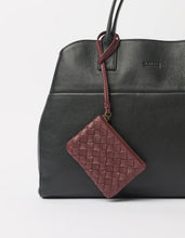 Laden Sie das Bild in den Galerie-Viewer, Lexi Mini, Dar Cherry Woven Soft Grain Leather
