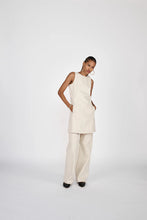 Load image into Gallery viewer, Lizl denim dress Ecru
