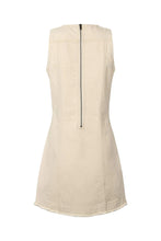 Load image into Gallery viewer, Lizl denim dress Ecru
