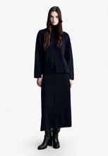 Load image into Gallery viewer, Louise high-neck sweater, Dark navy
