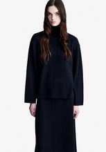 Load image into Gallery viewer, Louise high-neck sweater, Dark navy
