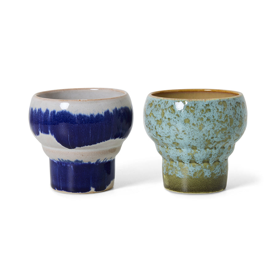 70s ceramics lungo mugs (set of 2), symbolist