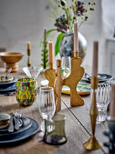 Lux Candle Holder, Gold