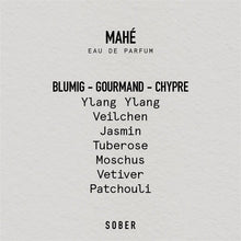 Laden Sie das Bild in den Galerie-Viewer, MAHÉ Eau de Parfum 50 ml
