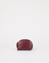 Load image into Gallery viewer, Make up Case Small Dark Cherry Soft Grain Leather
