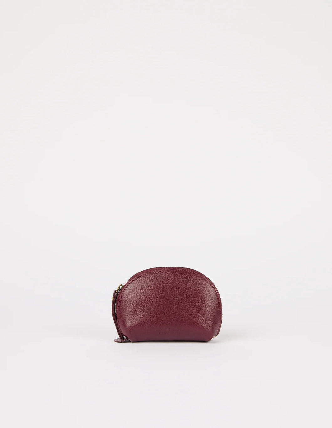 Make up Case Small Dark Cherry Soft Grain Leather