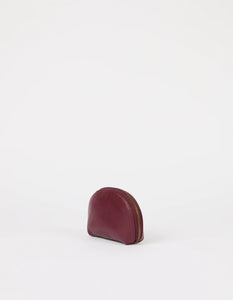Make up Case Small Dark Cherry Soft Grain Leather