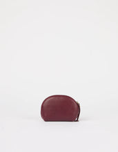 Load image into Gallery viewer, Make up Case Small Dark Cherry Soft Grain Leather
