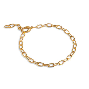 Medium Charm Bracelet, 925 Silver/Gold plated