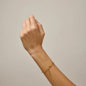 Medium Charm Bracelet, 925 Silver/Gold plated