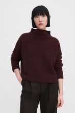 Load image into Gallery viewer, Mika Yak Funnelneck Sweater Burgundy
