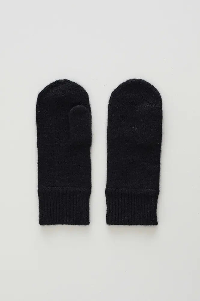 Cashmere mittens, Black