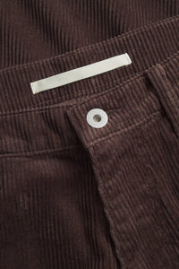 Mogens Relaxed 5 Pocket Wide Wale Corduroy, Espresso
