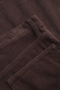 Mogens Relaxed 5 Pocket Wide Wale Corduroy, Espresso