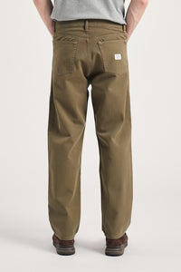 Mogens Relaxed 5 Pocket Hevy Twill, Olive Night