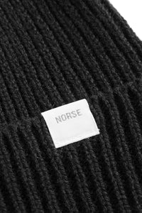 Norse Standard Merino Lambswool Beanie, Black