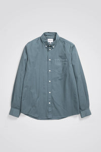 Osvald Cotton Tencel Shirt Light Stone Blue