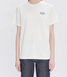 APC Rue Madame Standard T-Shirt White/Dark navy