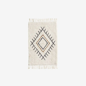 Tufted cotton bath mat 60x90 cm Offwhite