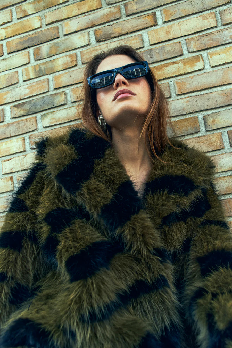 PLUSHY jacket, Dark Olive w. Black