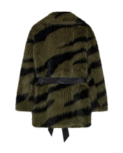 Load image into Gallery viewer, PLUSHY jacket, Dark Olive w. Black
