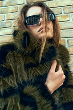 Load image into Gallery viewer, PLUSHY jacket, Dark Olive w. Black
