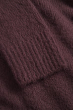 Load image into Gallery viewer, Rasmus Mock Neck Relaxed Brushed Sweater, Mahogany

