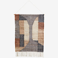 Load image into Gallery viewer, Jute wall deco 75x105 cm Blue/Orange
