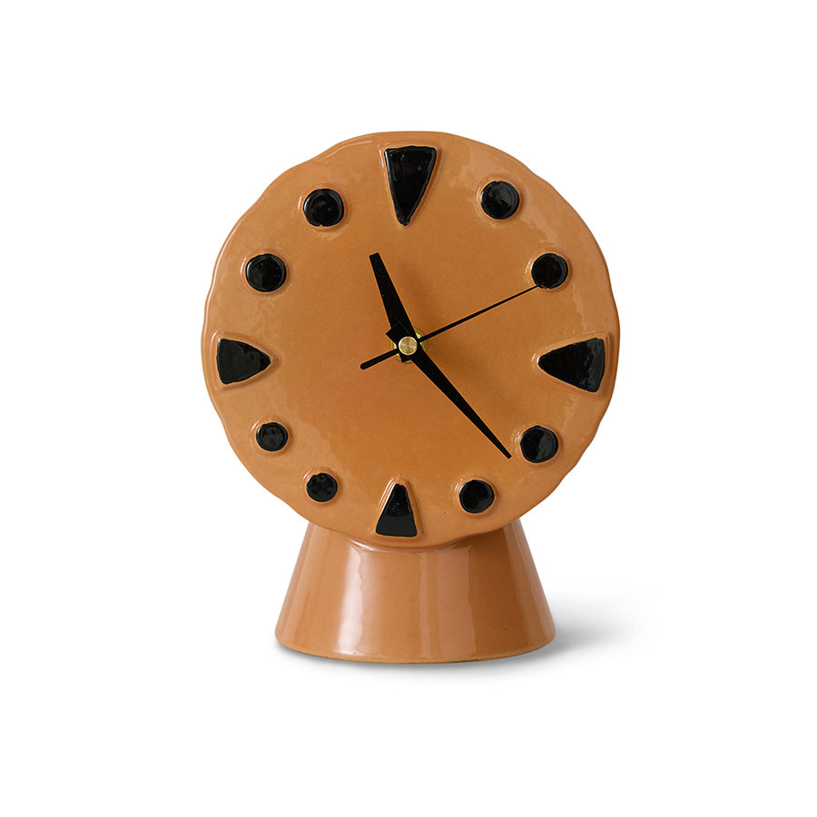 Retro ceramic clock, Peach