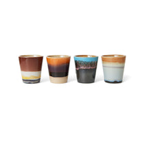 Load image into Gallery viewer, 70s ceramics ristretto mugs (set of 4), Solar

