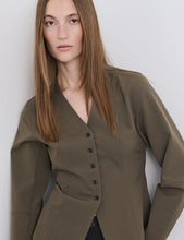 Load image into Gallery viewer, Stretchy Nylon Sara Jacket, Tarmac
