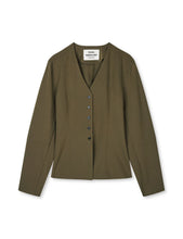Load image into Gallery viewer, Stretchy Nylon Sara Jacket, Tarmac
